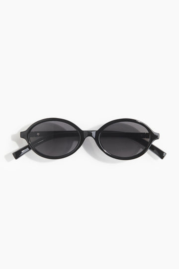 Sonnenbrille Oval Noir