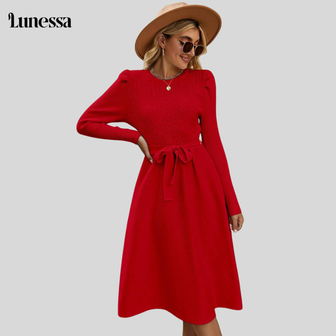 Lunessa™ Celina Knopf-Strickkleid