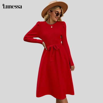 Lunessa™ Celina Knopf-Strickkleid