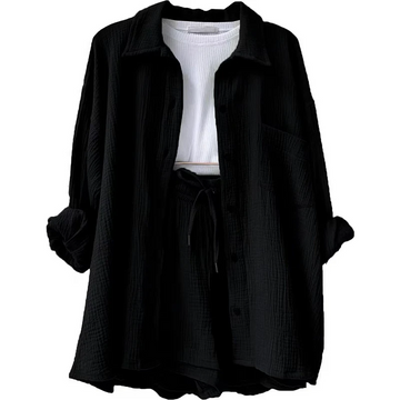 Casual Sommer-Outfit | Oversize-Hemd & High-Waist-Shorts – Fresh & Chic