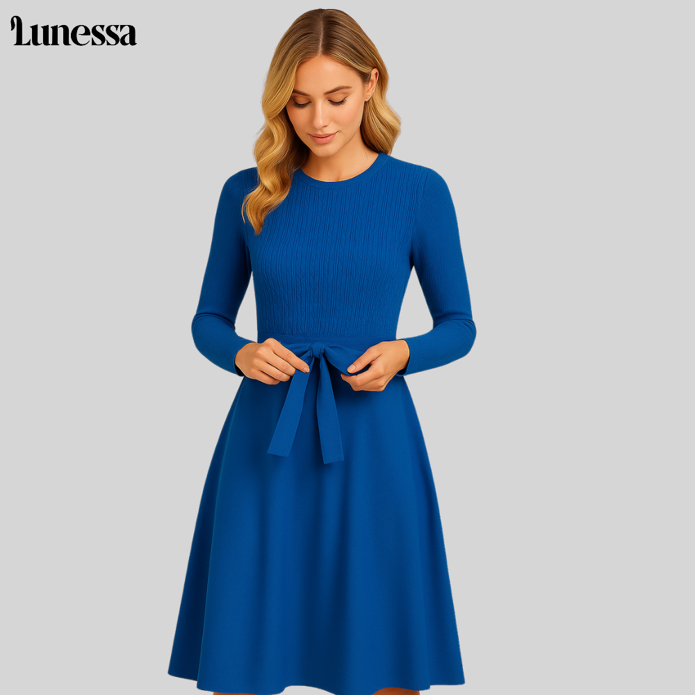 Lunessa™ Celina Knopf-Strickkleid