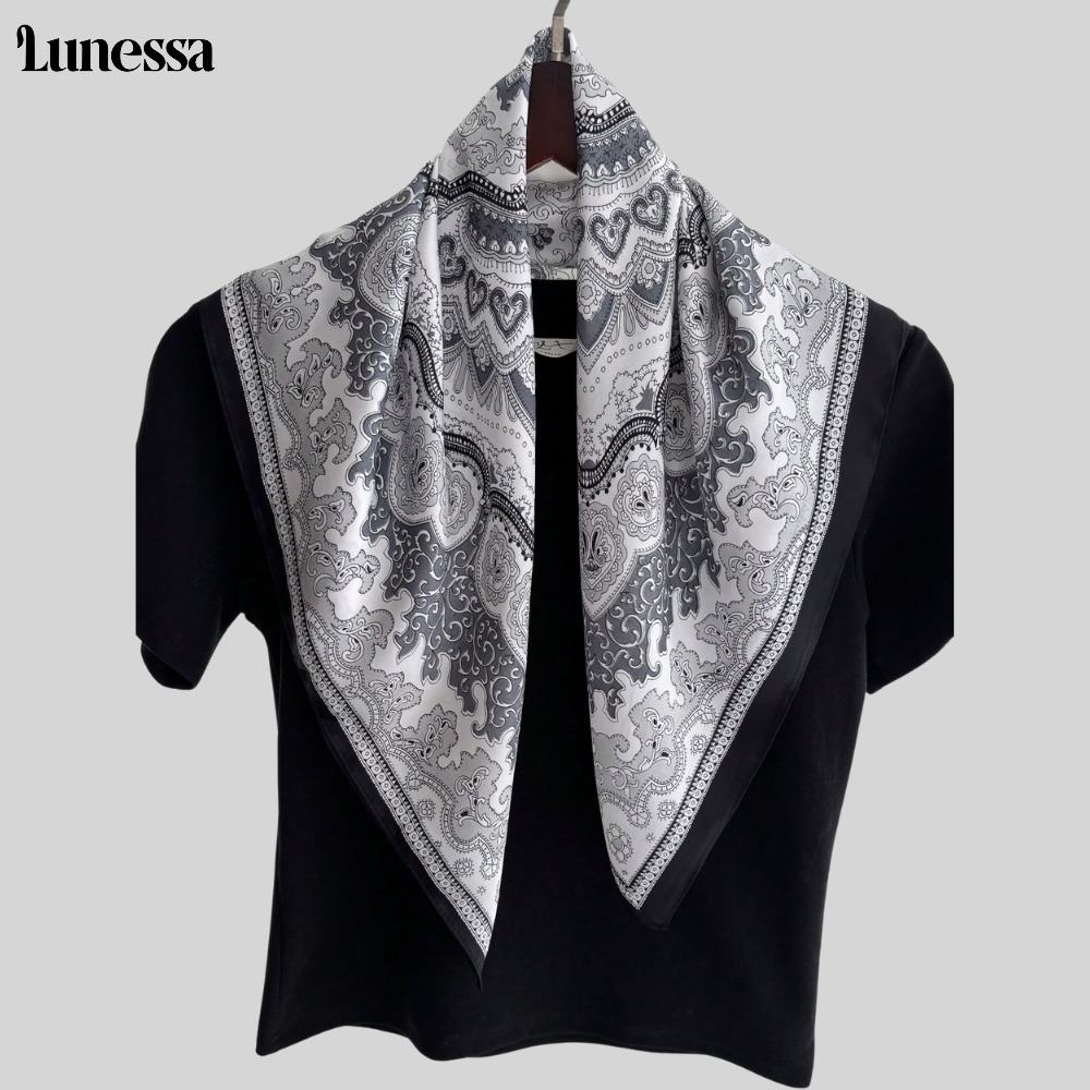 Lunessa™ Seiden-Printschal – Vielseitige Eleganz für jeden Anlass