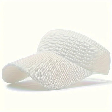 SommerWave Visor – Leichte Strick-Sonnenkappe