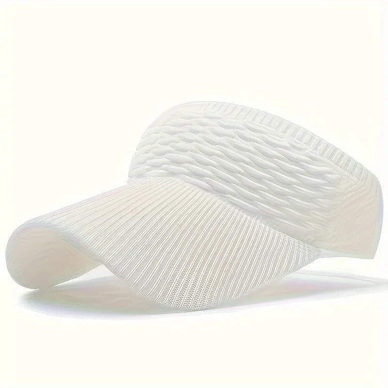 SommerWave Visor – Leichte Strick-Sonnenkappe