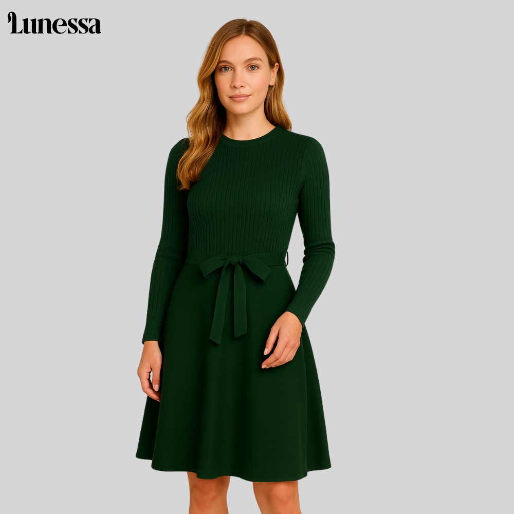 Lunessa™ Celina Knopf-Strickkleid