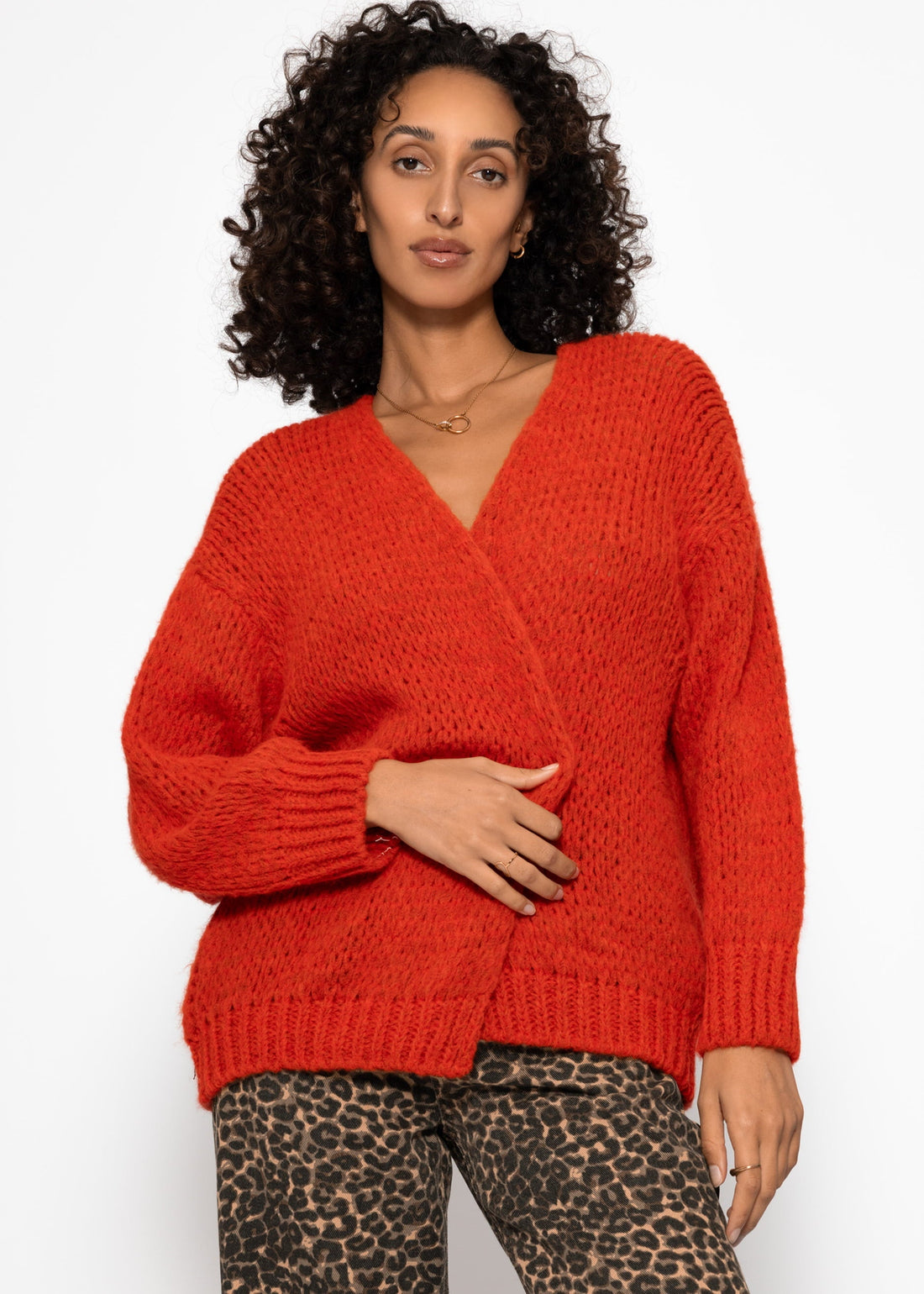 Oversize Cardigan - rot