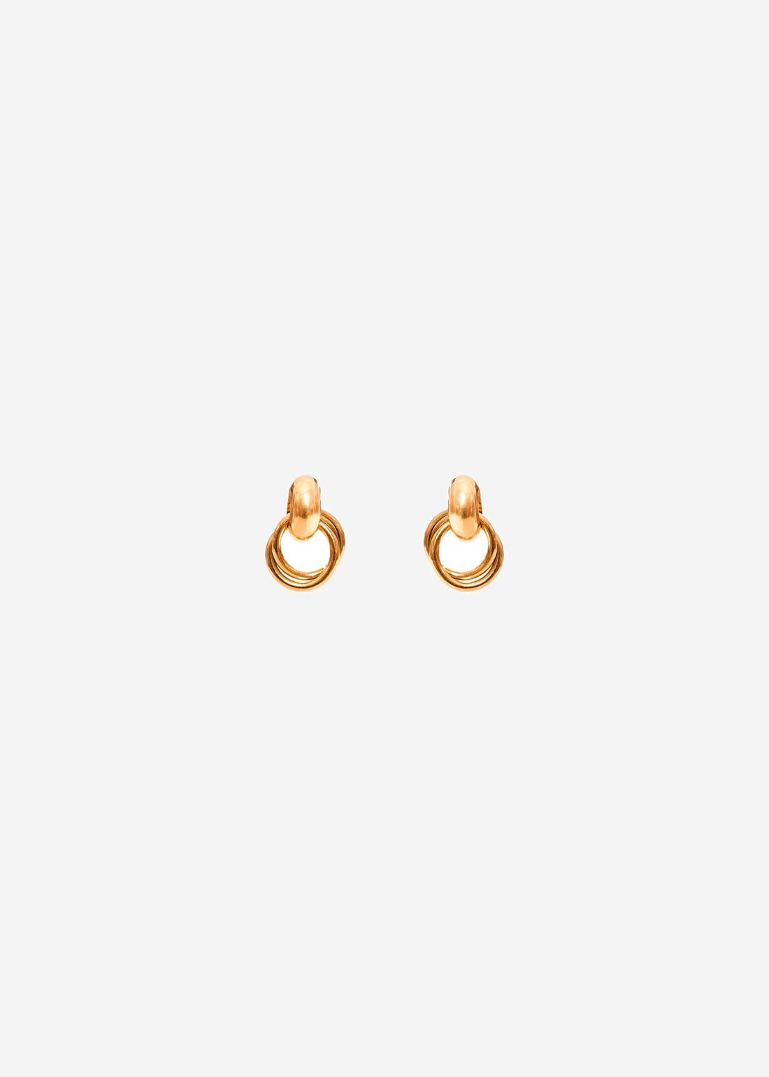 Runde Ohrstecker - gold