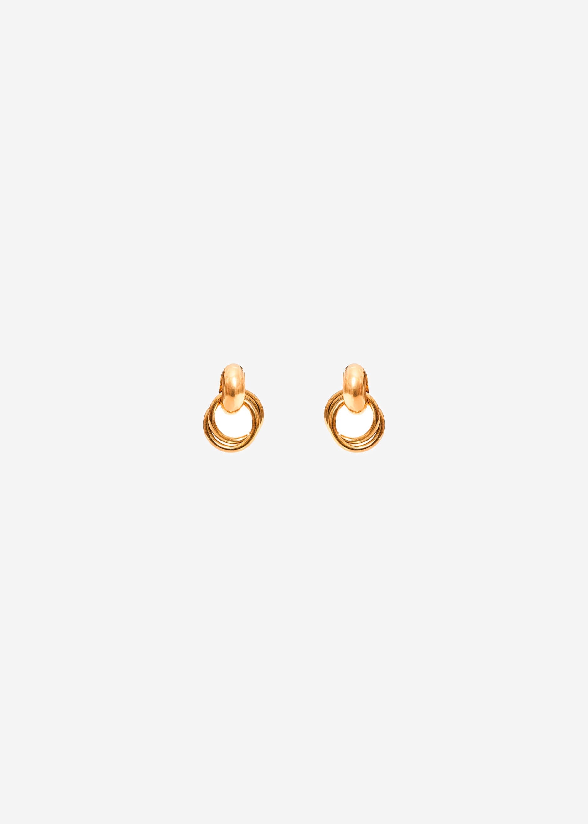 Runde Ohrstecker - gold