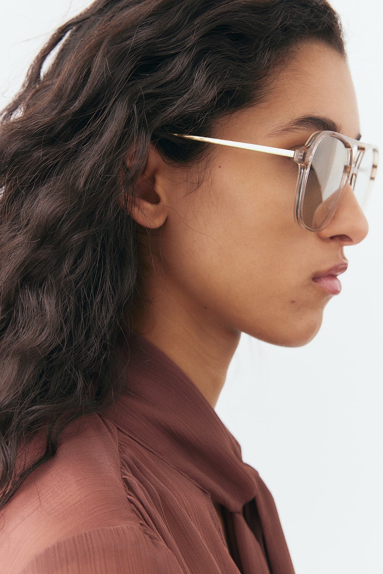 Sonnenbrille Aviator Polar Beige
