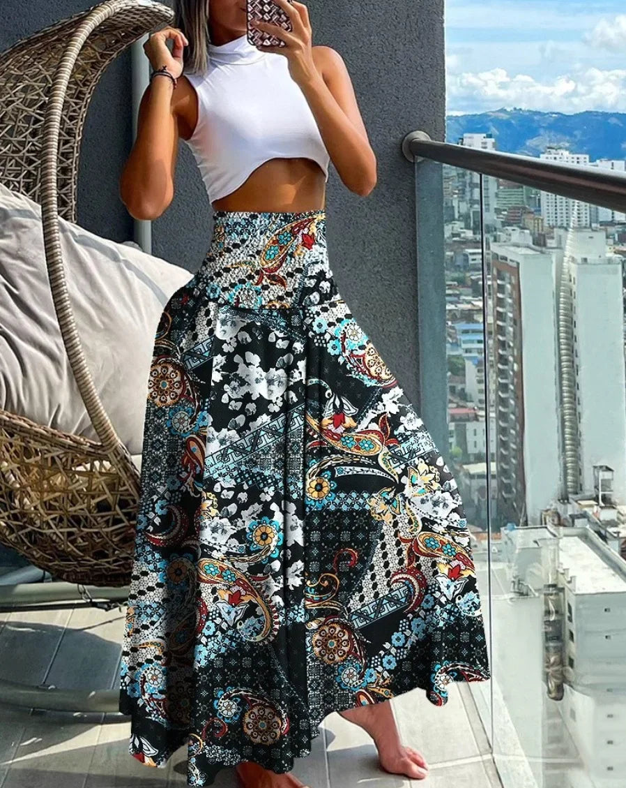 🌸 Nur Heute: 50% Rabatt – Rock, der Blicke fängt! Verliebe dich in den Floraltraum mit hoher Taille, der jede Bewegung zur Szene macht. Leicht. Luftig. Unverschämt feminin.