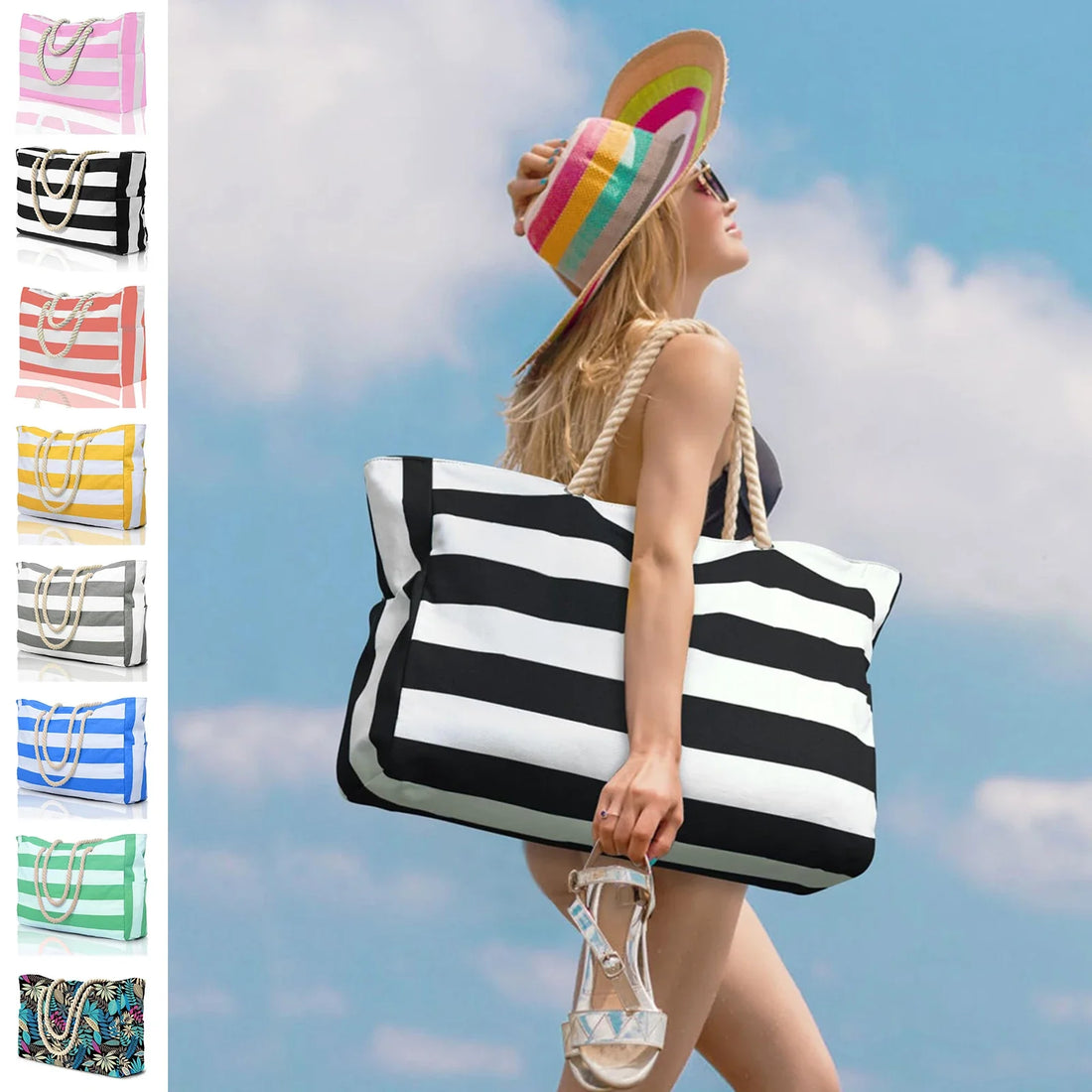 Gestreifte Strandtasche – Sommer Bestseller