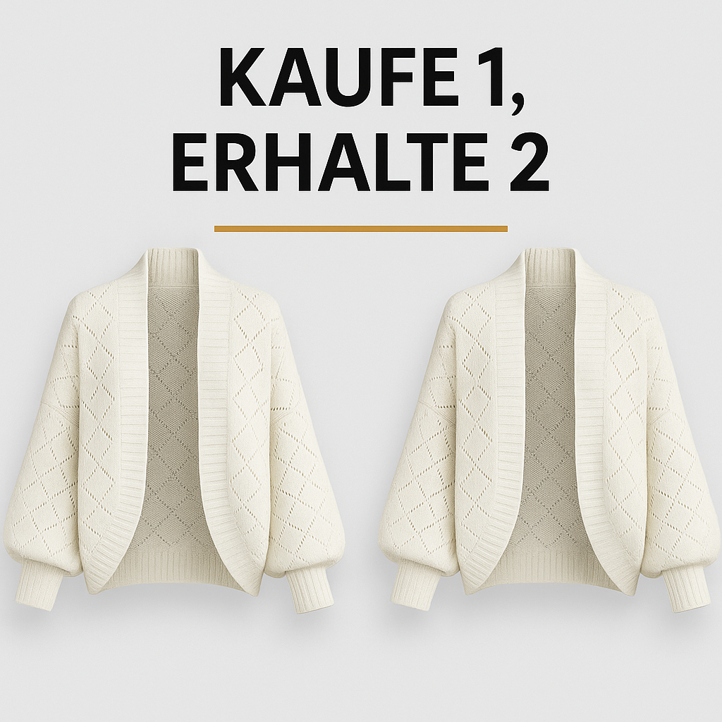 Herbst-Strickmantel – 2 zum Preis von 1