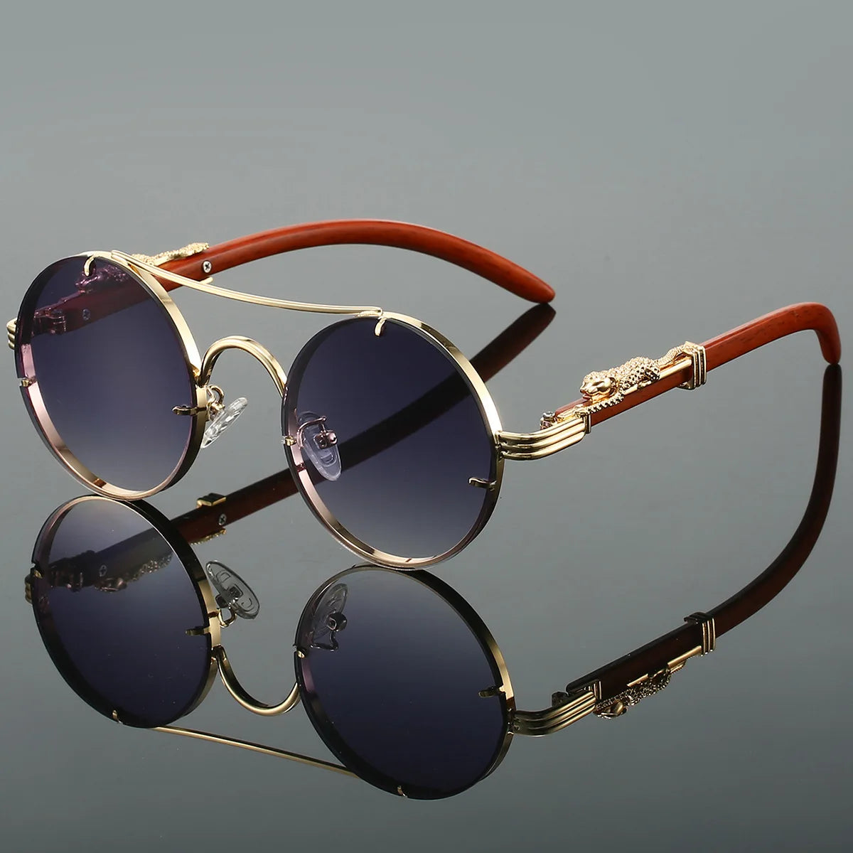 Lunessa™ RetroLux Sonnenbrille – Goldcoffee