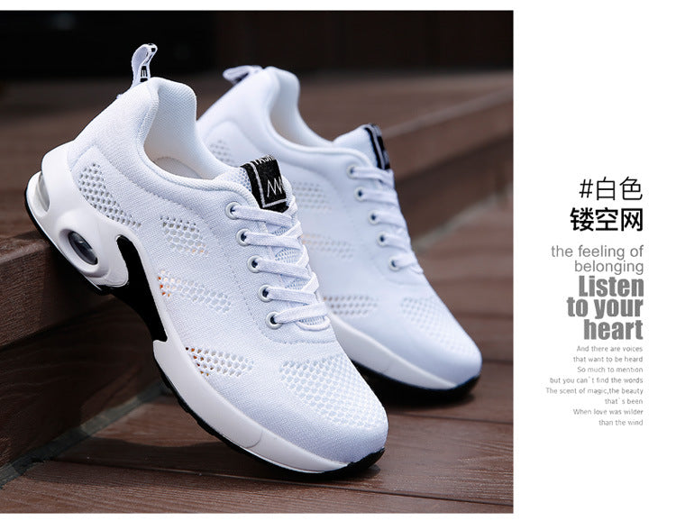 Cross-border popular four seasons mesh fashionable sports ultra-light women's shoes fashionable flying woven casual running shoes Jinjiang cold glue