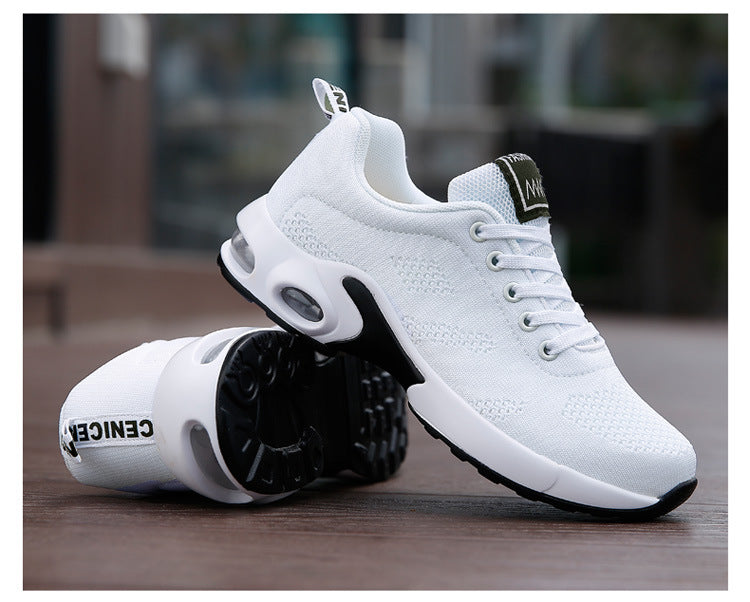Cross-border popular four seasons mesh fashionable sports ultra-light women's shoes fashionable flying woven casual running shoes Jinjiang cold glue