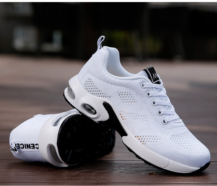Cross-border popular four seasons mesh fashionable sports ultra-light women's shoes fashionable flying woven casual running shoes Jinjiang cold glue