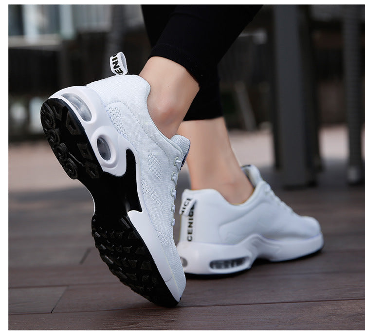 Cross-border popular four seasons mesh fashionable sports ultra-light women's shoes fashionable flying woven casual running shoes Jinjiang cold glue