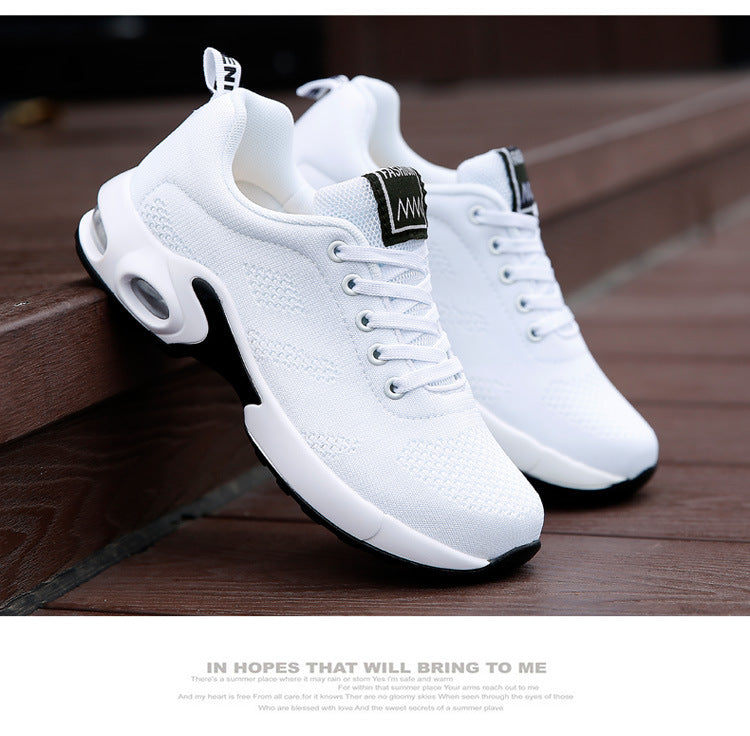 Cross-border popular four seasons mesh fashionable sports ultra-light women's shoes fashionable flying woven casual running shoes Jinjiang cold glue