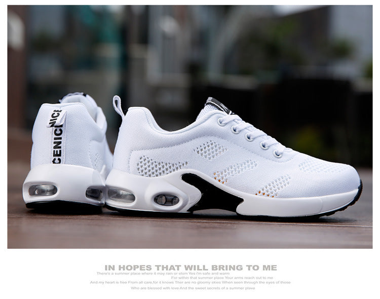 Cross-border popular four seasons mesh fashionable sports ultra-light women's shoes fashionable flying woven casual running shoes Jinjiang cold glue