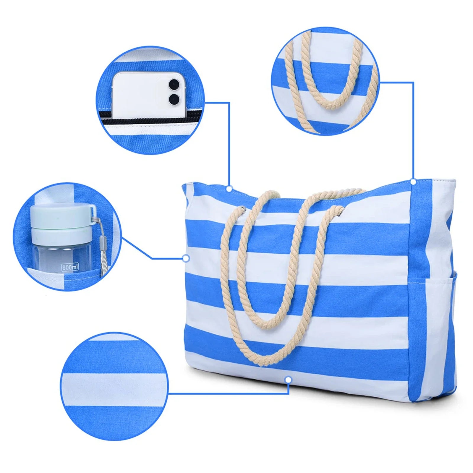 Gestreifte Strandtasche – Sommer Bestseller