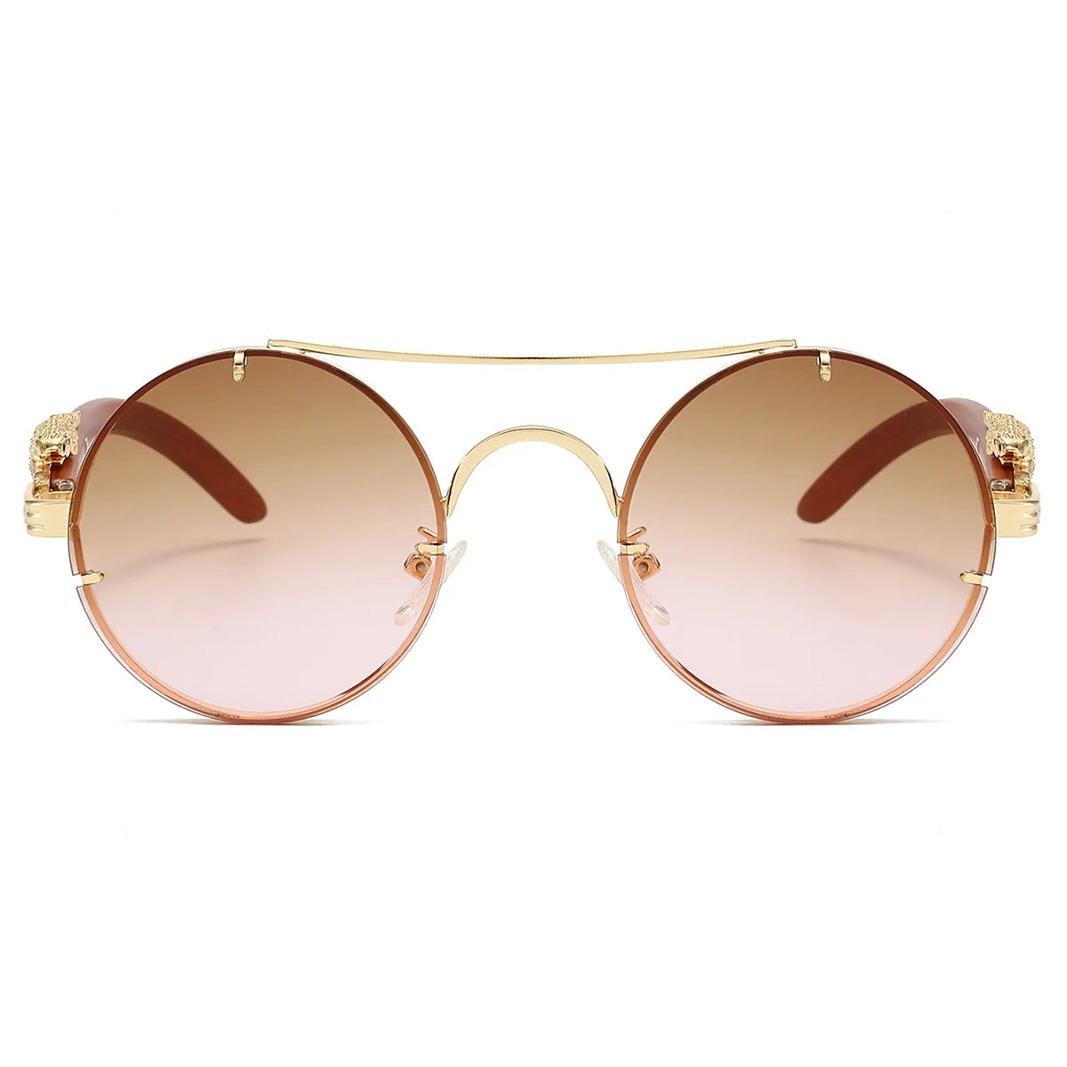 Lunessa™ RetroLux Sonnenbrille – Goldcoffee