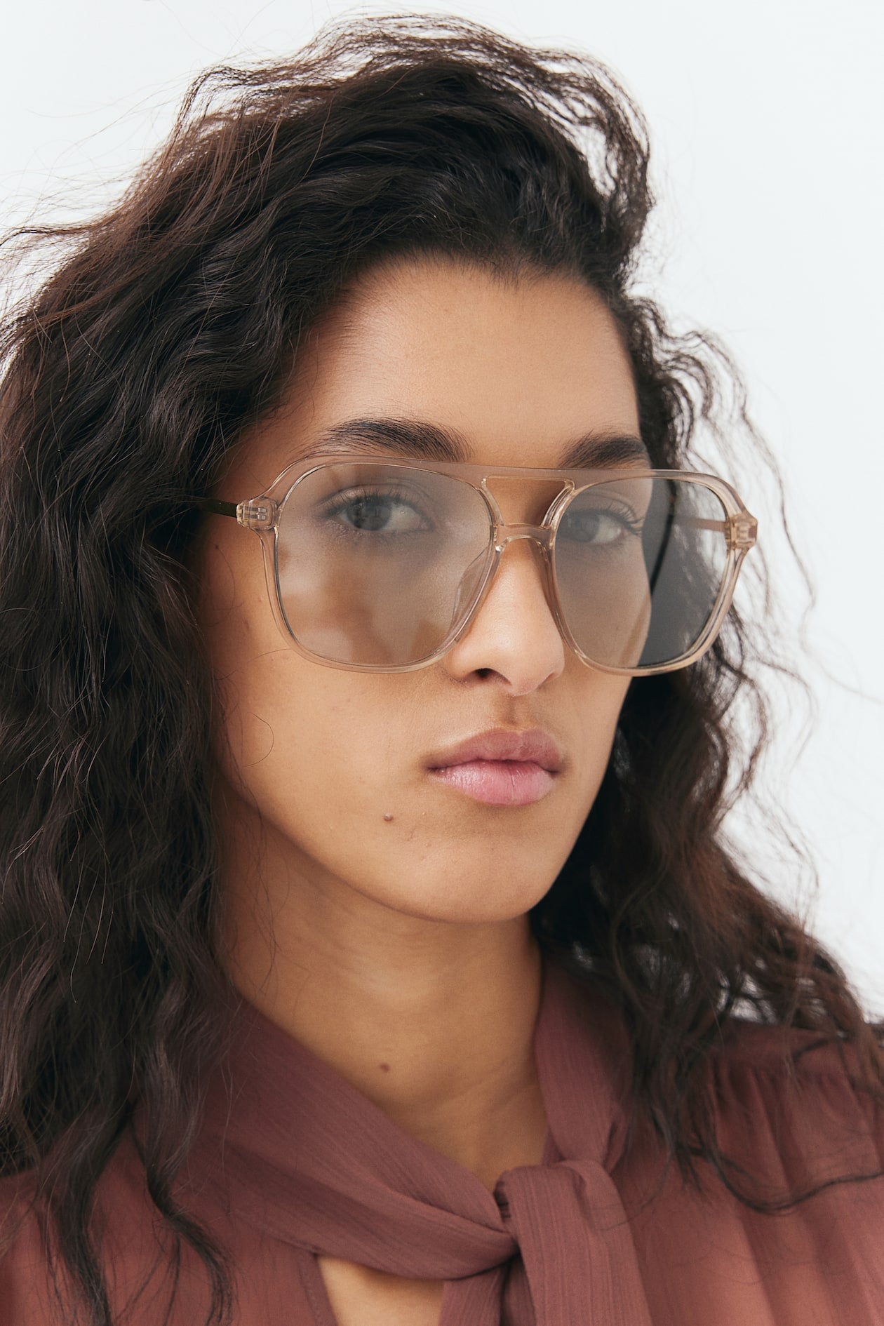 Sonnenbrille Aviator Polar Beige