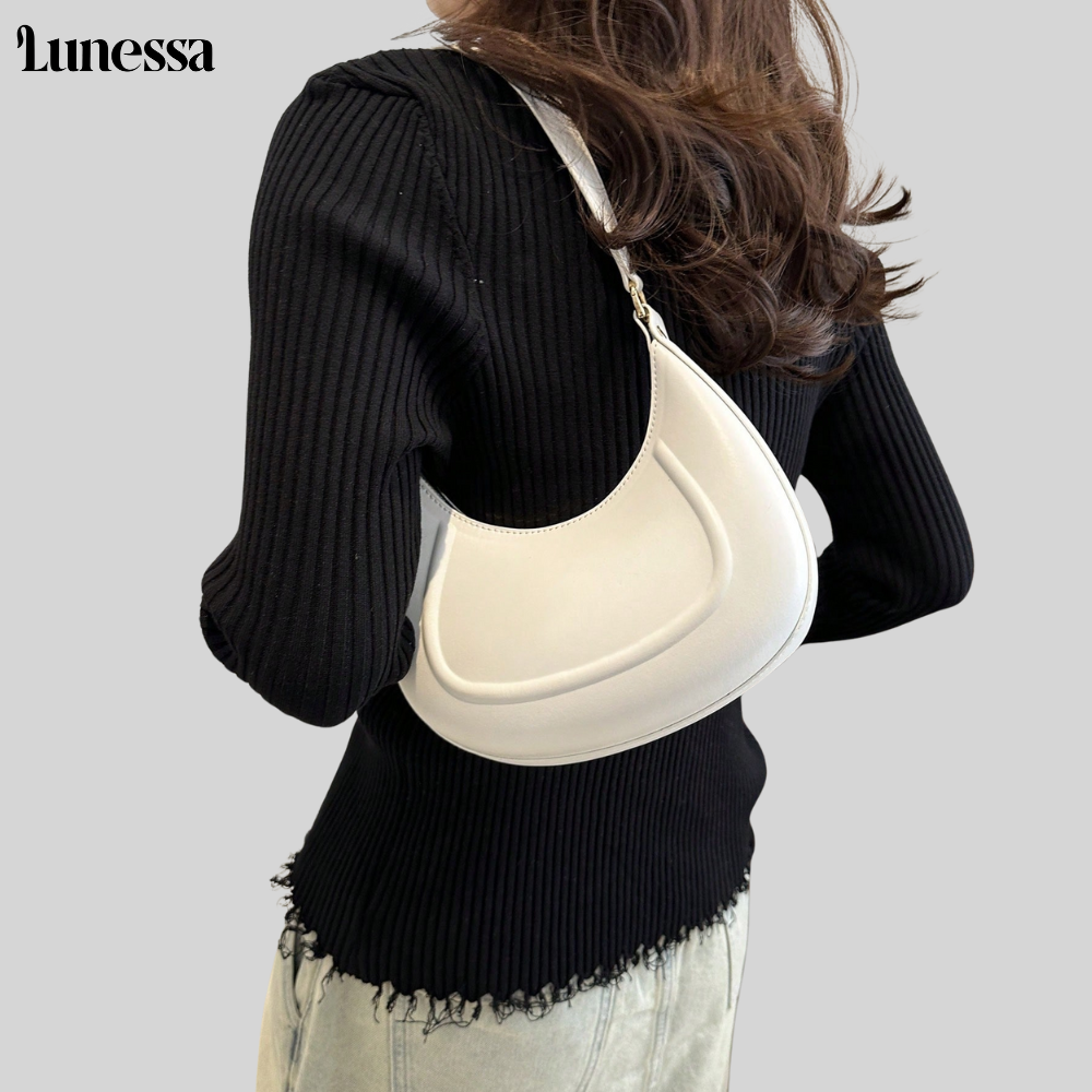 Lunessa™ Aurea Crescent Bag – Minimalismus trifft Eleganz
