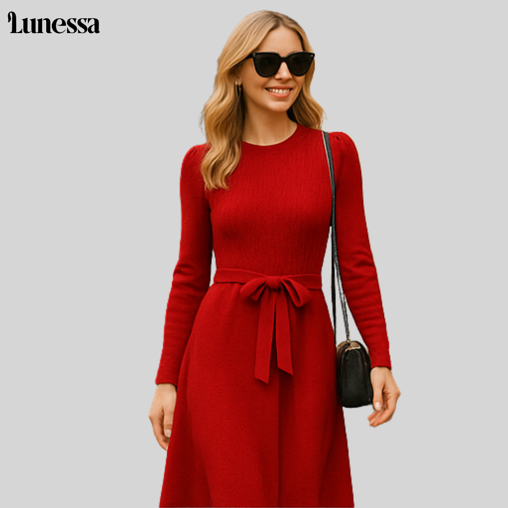 Lunessa™ Celina Knopf-Strickkleid