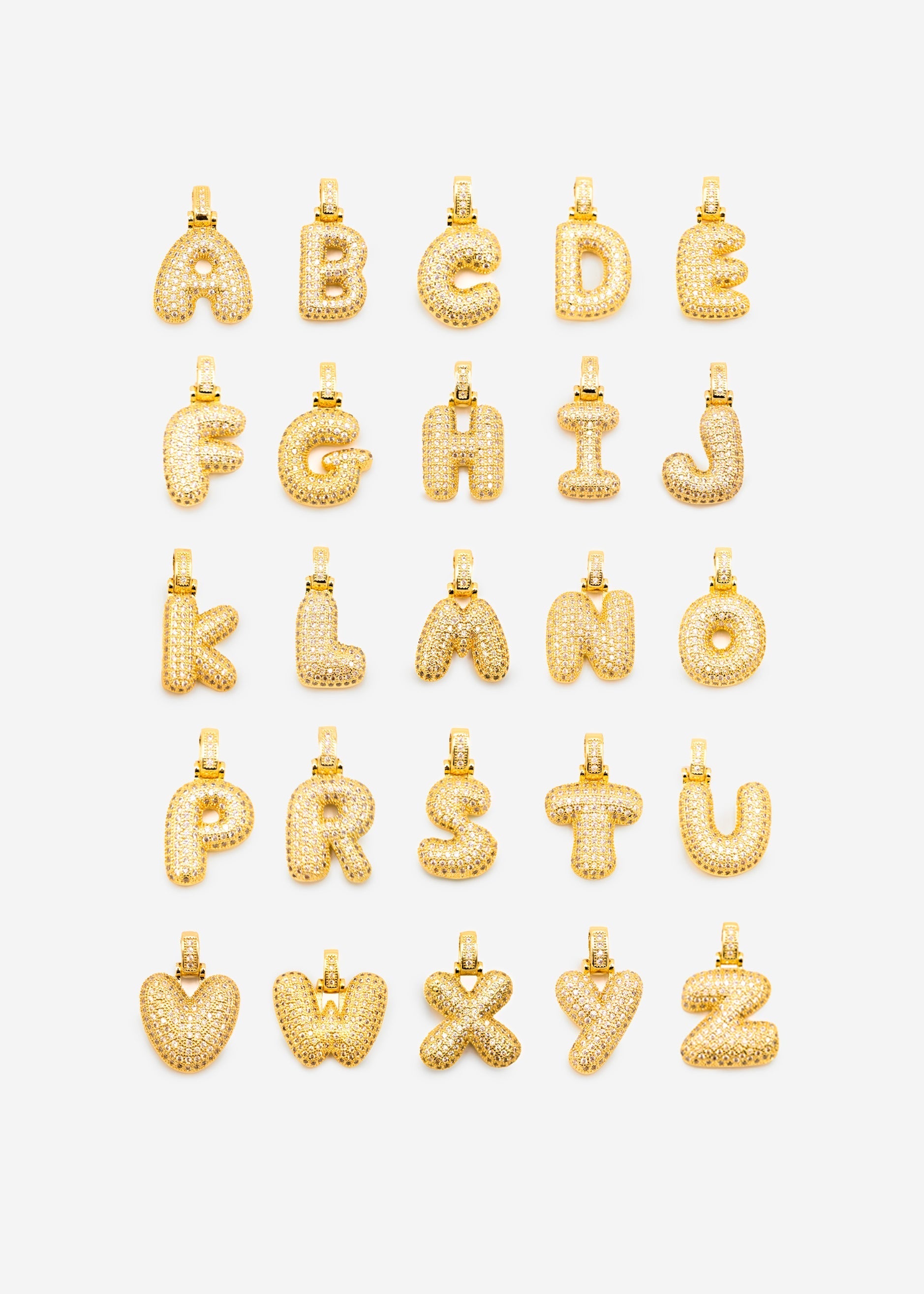 Buchstaben Kette - A - gold