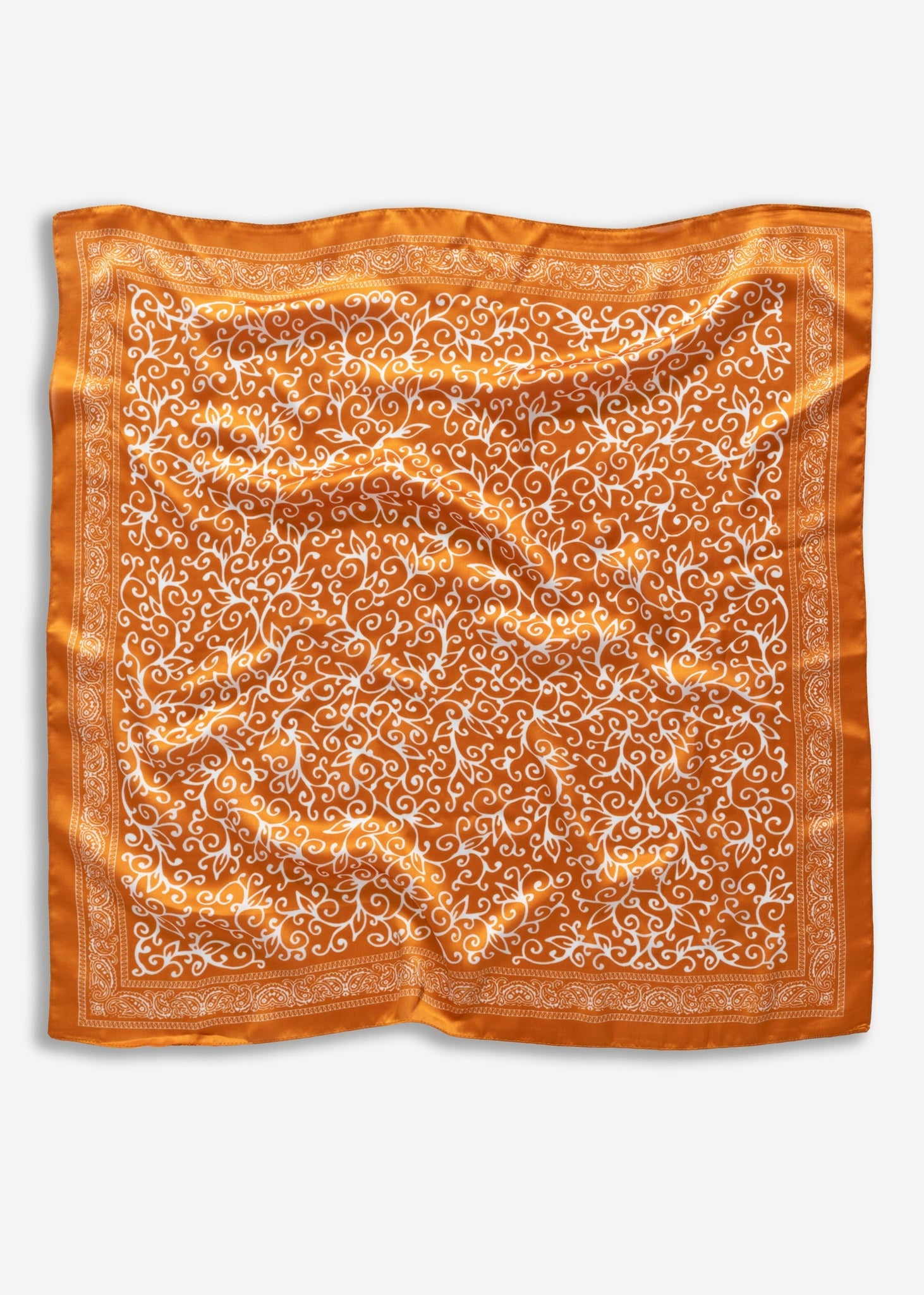 Halstuch mit filigranem Print - orange